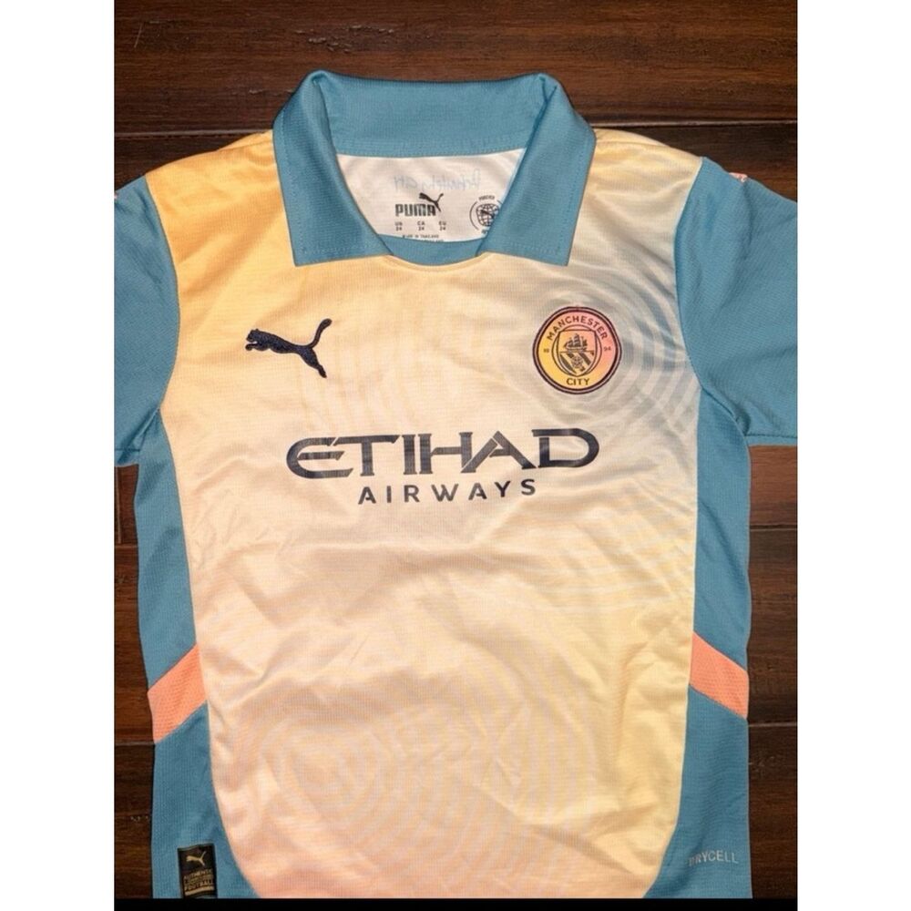 Puma Kids' Manchester City Away Jersey - Picture 2 of 4